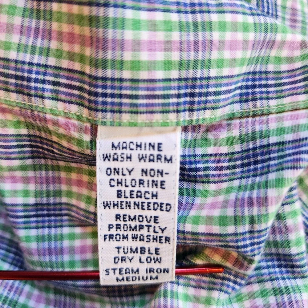 Ralph Lauren‎ Shirt Men's Large 16.5 Multicolor Plaid Long Sleeve Button Down